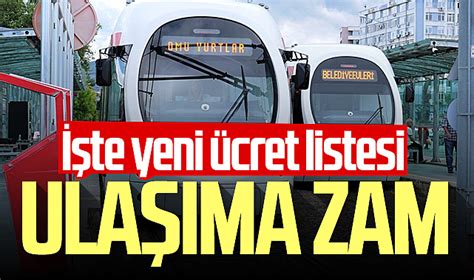 Samsun’un zamlı ulaşım tarifesi belli oldu